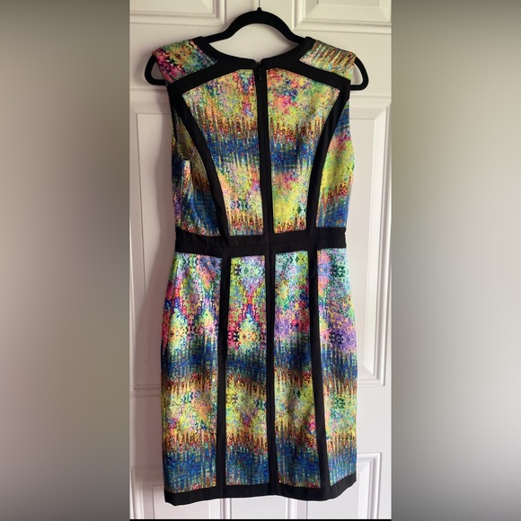Sale💃🔥 NWT STUNNING Multicolored Kaleidoscope Midi Sheath Dress - Picture 5 of 10